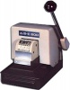 ABE 800 FD-2 Manual Perforator 2 Lines of Fixed Text up to 10-12 Characters per Line