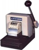 ABE 800 FD-2 Manual Perforator 3 Lines of Fixed Text  up to 10-12 Characters per Line