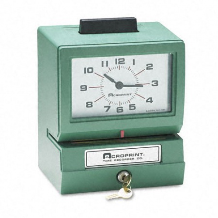 Acroprint 125ER3 Heavy Duty Manual Time Recorder for Model Green 125ER3 