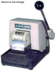 ABE 800-3 Manual 3 Line Perforator PAID, DATE and Fixed Text Bottom Line up to 6-7 Characters