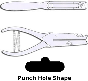 M.C Mieth 448RH 1-1/8 Reach Large Round Hole Punch 3/8, 1/2, 5/16 or  7/16 Diam. Holes