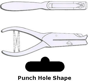 M.C. Mieth 36 XLarge Round Hole Punch makes 1,1/2, 9/16, 5/8