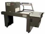 All-In-One Sealer | Preferred Pack PP-1519ECMC Manual Shrinkwrap Machine w/ Magnetic Hold Down and Discharge Conveyor