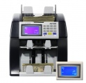 Accubanker AB7500 Dual Pocket Mixed Bill Value Counter for USD and EURO | Three 3-Year Warranty