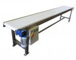 Conveyor | Preferred Pack Model # PP36-12B Powder Coated Frame FDA Food Grade Belting