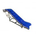 Conveyor | Preferred Pack Model # INC-B52-10 Incline Conveyor with Blue Belt with Side Guides & Cleats