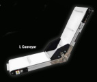 QC Conveyor | AS40-L: Angled Frame Conveyors Inclined Aluminum Belt Conveyor 24 Inch wide